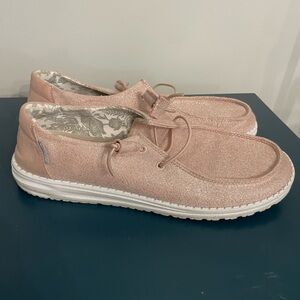 Hey Dudes pink Wendy shoe